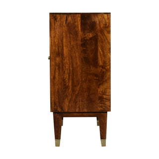 Brass Plated Mango Wood Cabinet