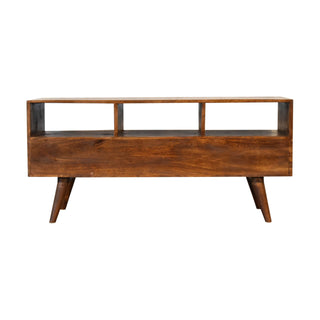 Nordic 3 Drawer TV Stand, Chestnut