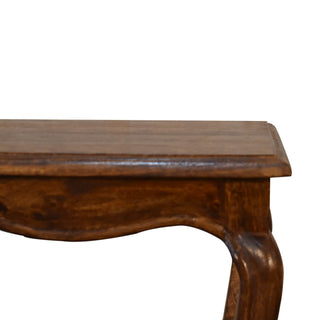 Mango Wood French Inspired Nest of Tables, Chestnut Finish