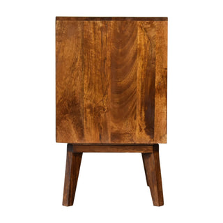 Mango Wood Samara Bedside Table, Chestnut Finish