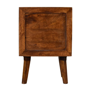 Mango Wood 1-Cabinet Bedside Table