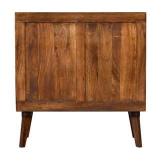 Mango Wood Amouri Cabinet, Chestnut Finish