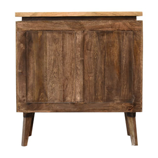 Classic Grey Platform Cabinet - Mango Wood