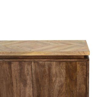 Classic Grey Platform Cabinet - Mango Wood