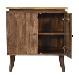 Classic Grey Platform Cabinet - Mango Wood