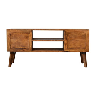 Comb TV Stand, Chestnut