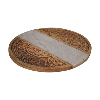 Mango Wood and Marble Chopping Board