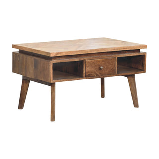 Mango Wood Platform Coffee Table, Royale Finish