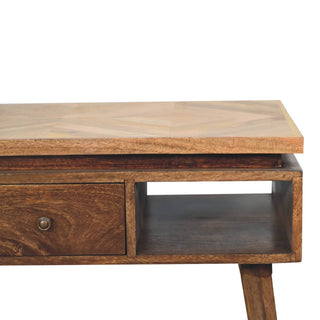 Mango Wood Platform Coffee Table, Royale Finish
