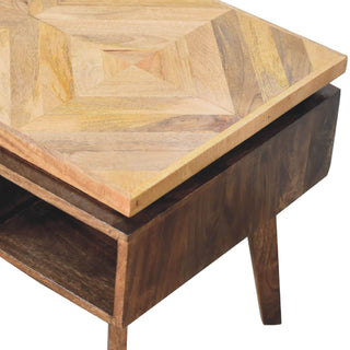 Mango Wood Platform Coffee Table, Royale Finish