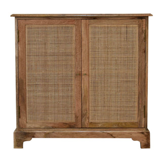Mango Wood & Rattan Lounge Cabinet