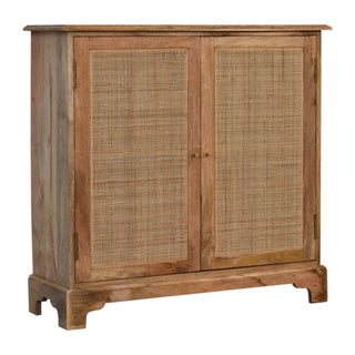 Mango Wood & Rattan Lounge Cabinet