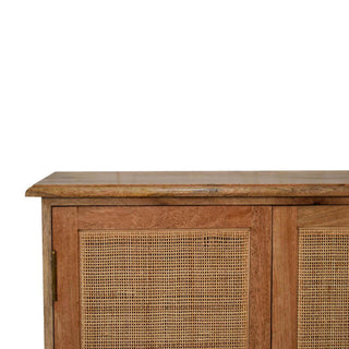 Mango Wood & Rattan Lounge Cabinet
