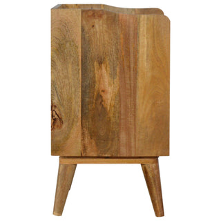 Grey Gradient Bedside Table, Mango Wood