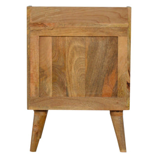 Grey Gradient Bedside Table, Mango Wood