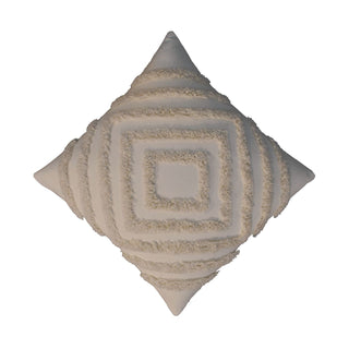 Set of 2 Cream Mini Diamond Cotton Cushions