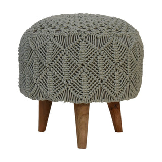 Crotchet Stool, Sea Green
