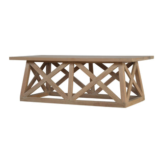 Wooden Trestle Coffee Table