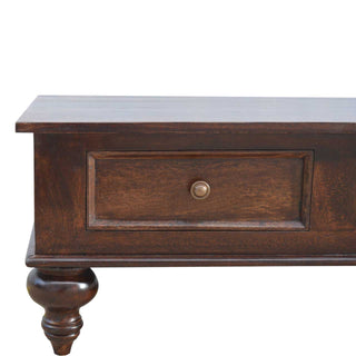 Mango Wood Coffee Table with Turned Legs