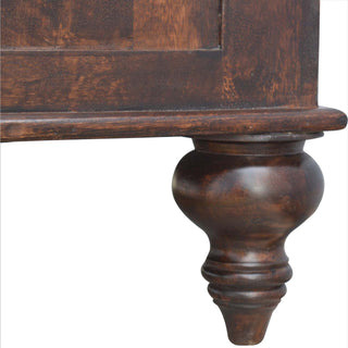 Mango Wood Coffee Table with Turned Legs