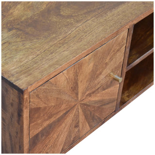 U-Shaped Legs Wooden TV Unit with Storage