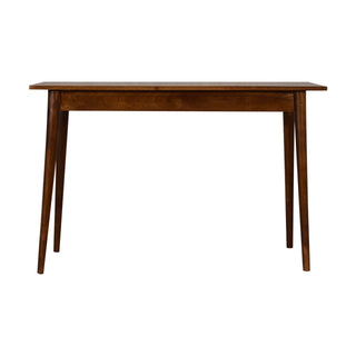 Solid Mango Wood Desk – 1 Drawer, Chestnut Finish