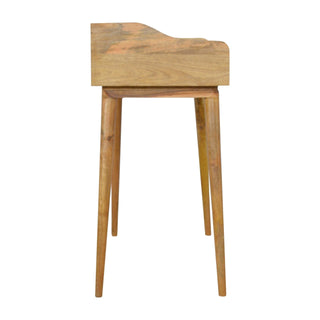Mango Wood 3-Drawer Gallery Back Desk