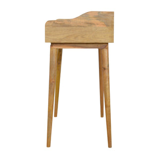 Mango Wood 3-Drawer Gallery Back Desk