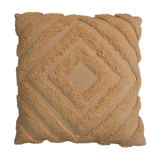 Set of 2 Cream Mini Diamond Cotton Cushions