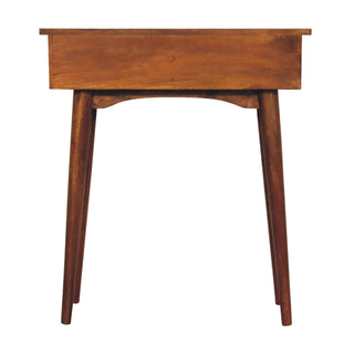 Nordic Narrow Console Table, Chestnut Finish