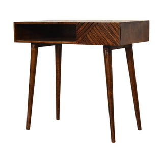 Mango Wood Lille Desk, Chestnut Finish