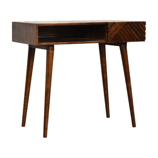 Mango Wood Lille Desk, Chestnut Finish