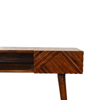 Mango Wood Lille Desk, Chestnut Finish