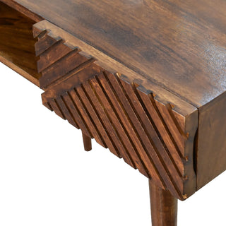 Mango Wood Lille Desk, Chestnut Finish