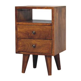 Narrow Classic Bedside, Chestnut