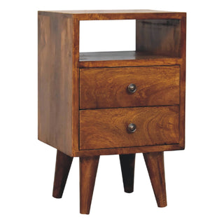 Narrow Classic Bedside, Chestnut