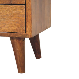 Narrow Classic Bedside, Chestnut