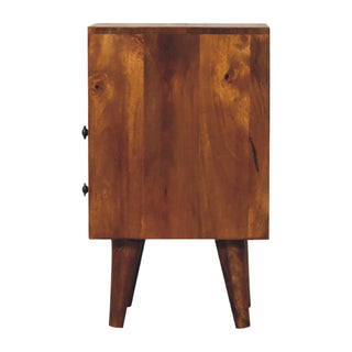 Narrow Classic Bedside, Chestnut