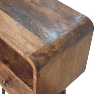 Mango Wood Narrow Console Table, Grey Wash Finish