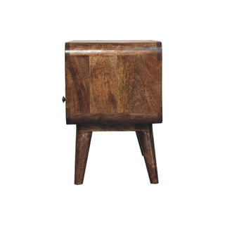 Mango Wood Narrow TV Stand, Grey Wash Finish