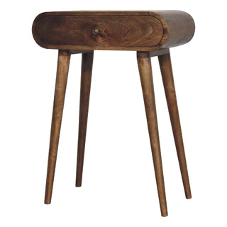 Mango Wood Narrow Console Table, Chestnut Finish