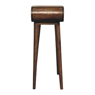 Mango Wood Narrow Console Table, Chestnut Finish