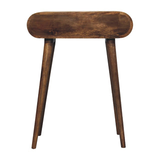 Mango Wood Narrow Console Table, Chestnut Finish