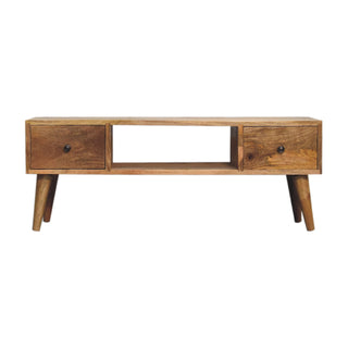 Classic Mango Wood Coffee Table, Oak Finish