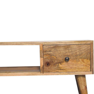 Classic Mango Wood Coffee Table, Oak Finish