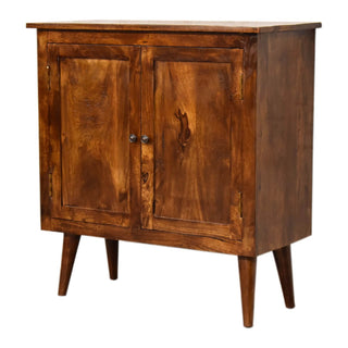 Mango Wood Classic Cabinet, Chestnut Finish