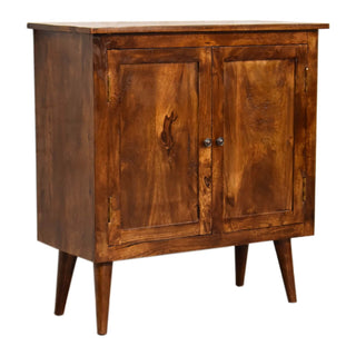 Mango Wood Classic Cabinet, Chestnut Finish