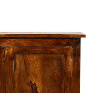 Mango Wood Classic Cabinet, Chestnut Finish