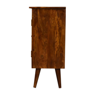 Mango Wood Classic Cabinet, Chestnut Finish