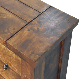 Turned Legs 4 Drawer Console Table, Mango Wood